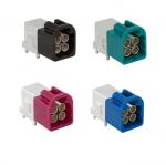 Mini fakra connector plug,right angle 2x2